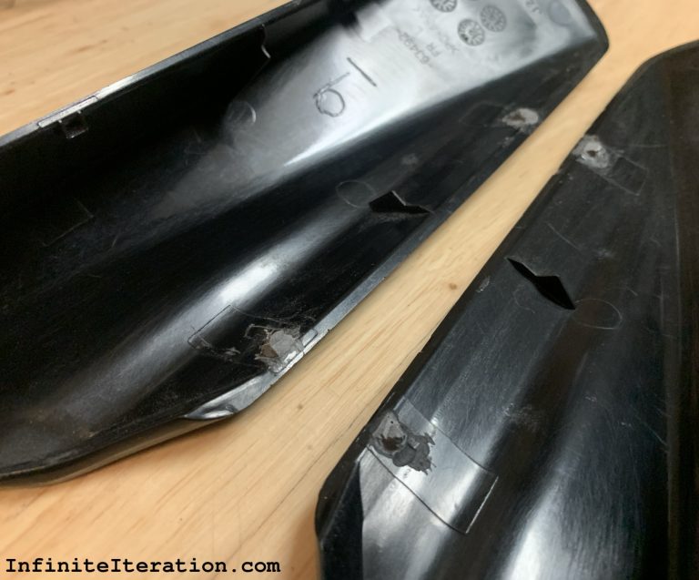Repairing plastic-cover clips