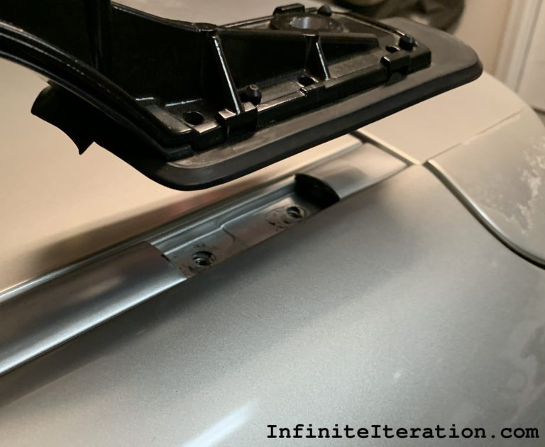 Rear finished channel trim