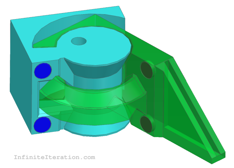 corner hinge CAD model