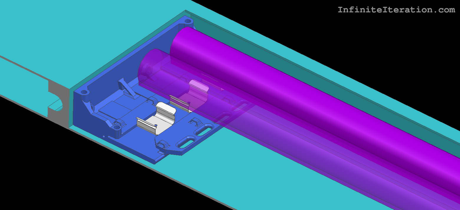 CAD of custom light-mounting brackets