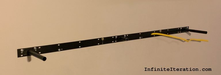 Lack-shelf bracket installed on wall